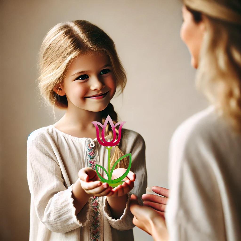 Dřevěný tulipán